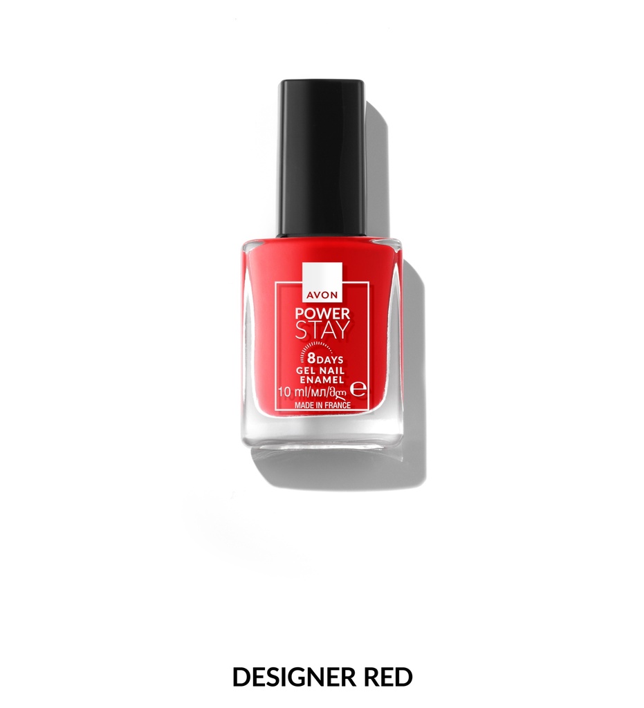 AVON POWER STAY GEL NAIL -  DESIGNER RED
