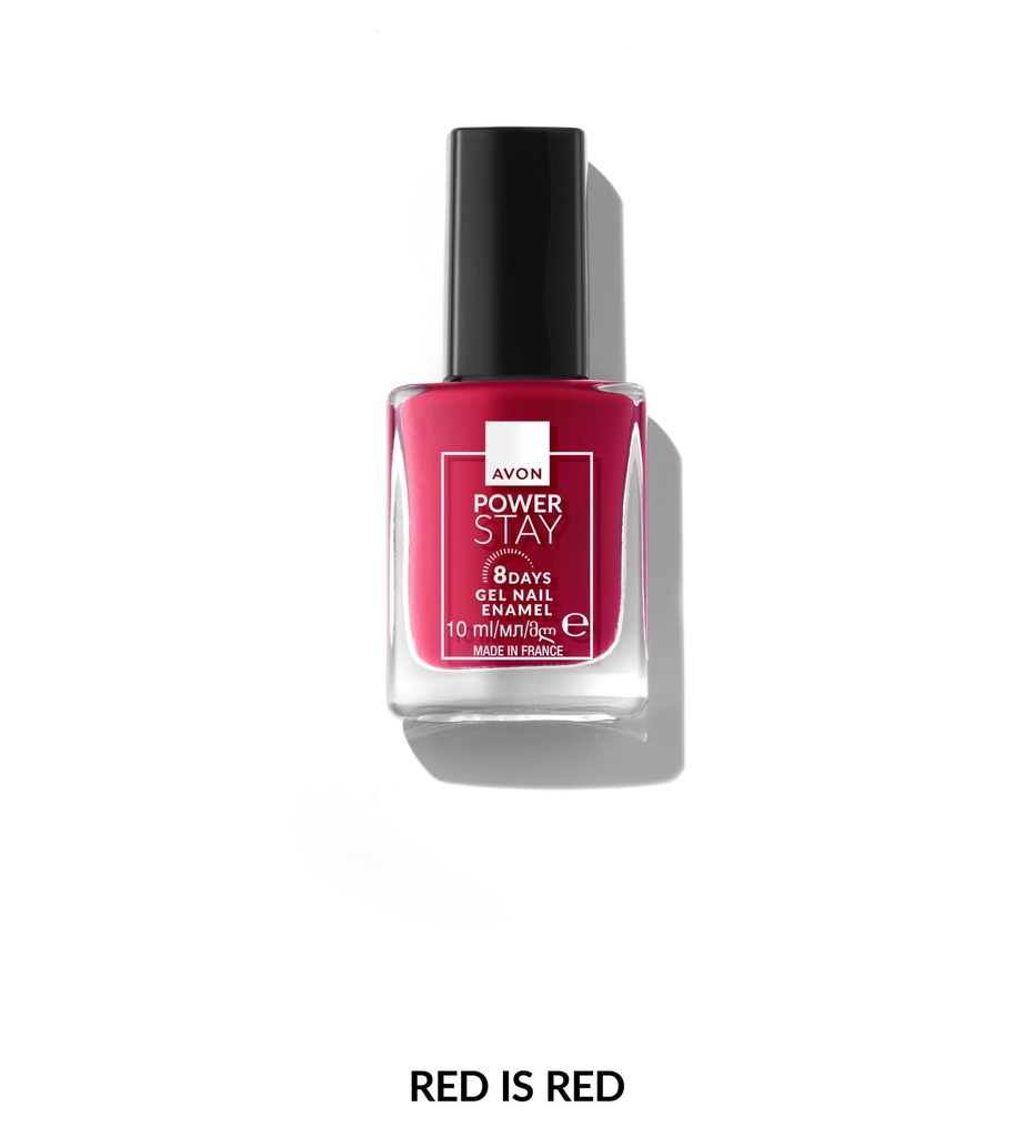 AVON POWER STAY GEL NAIL -  RED IS RED
