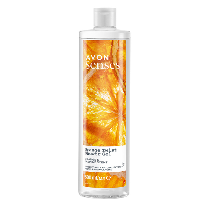 SENSES ZINGY ORANGE SHOWER GEL 500ML 