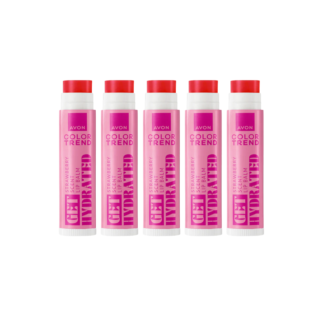 pack offer AVON COLOR TREND  LIP BALM STRAWBERRY C08 2026