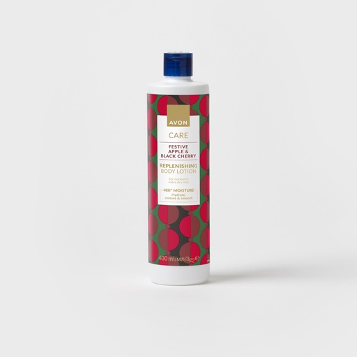 [1549096] Avon Festive Apple and Black Cherry Deco Body Lotion 400ml