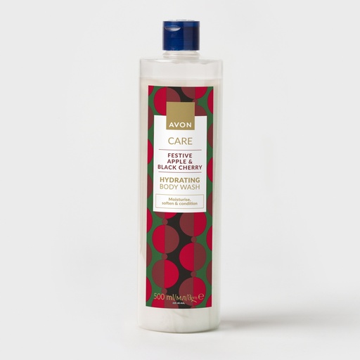 [1549095] Avon Festive Apple and Black Cherry Deco Shower Gel 500ml