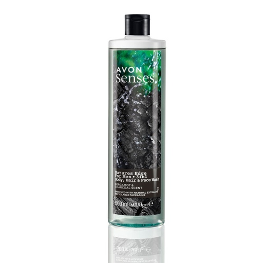 [1519589] Avon Senses Natures Edge for Men Body, Hair, and Face Wash