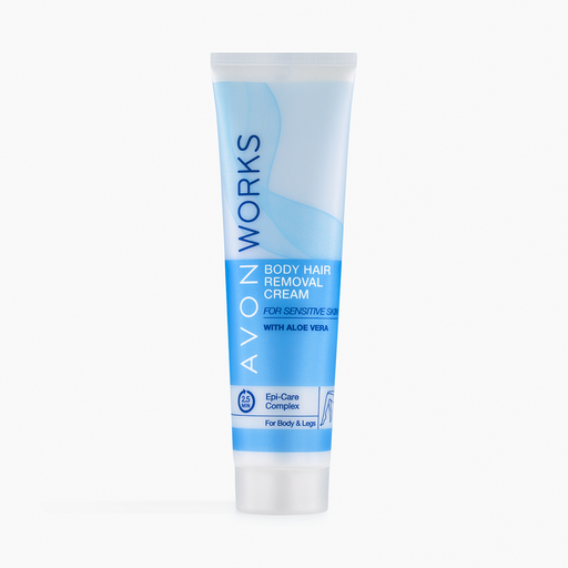 [1531584] Avon Works Body Hair Removal Cream for Sensitive Skin 100ml