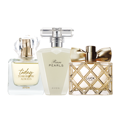 [2363] PACK OFFER Rare Pearls & Avon Luck Her & TTA Today for Her C06 2026