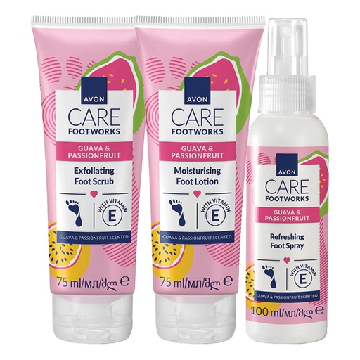 [4011] عبوة عرض فووت وركس باشون فروت & جوافا