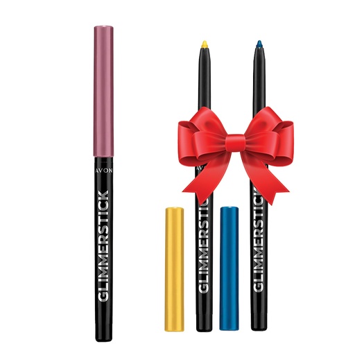 [4241] Pack Offer Avon Gilmmerstick  Bold Eyeliner  C08 2025